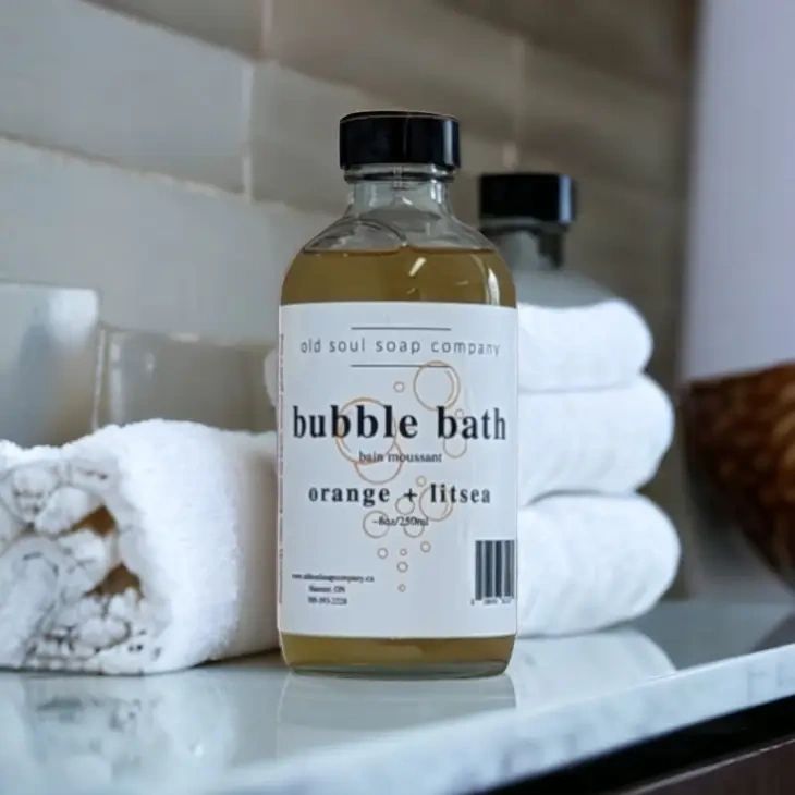 Bubble Bath Orange & Litsea 8 oz. - Potpourri Gift Shop