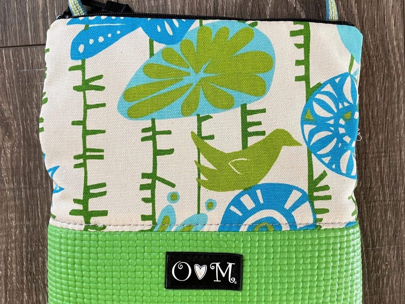Crossbody Bag in Stella Green Bird Print - Potpourri Gift Shop