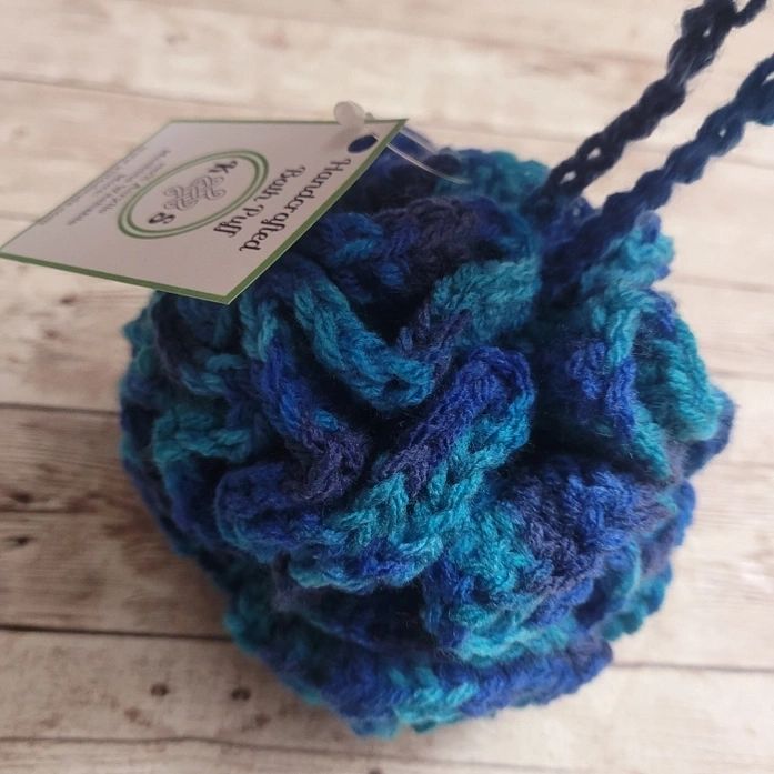 Ocean Blue Shower & Bath Puff - Potpourri Gift Shop