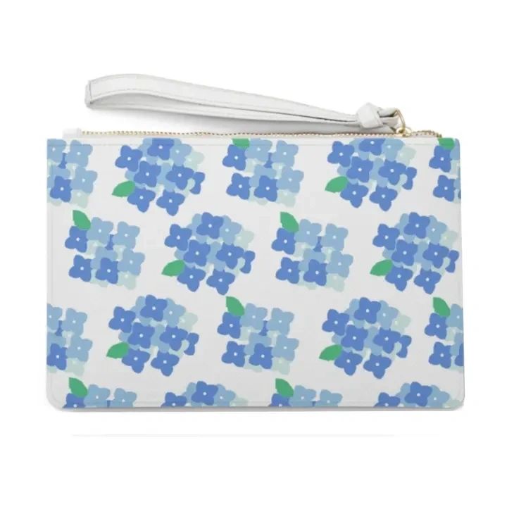 The Chatham Clutch - Blue Hydrangeas - Potpourri Gift Shop