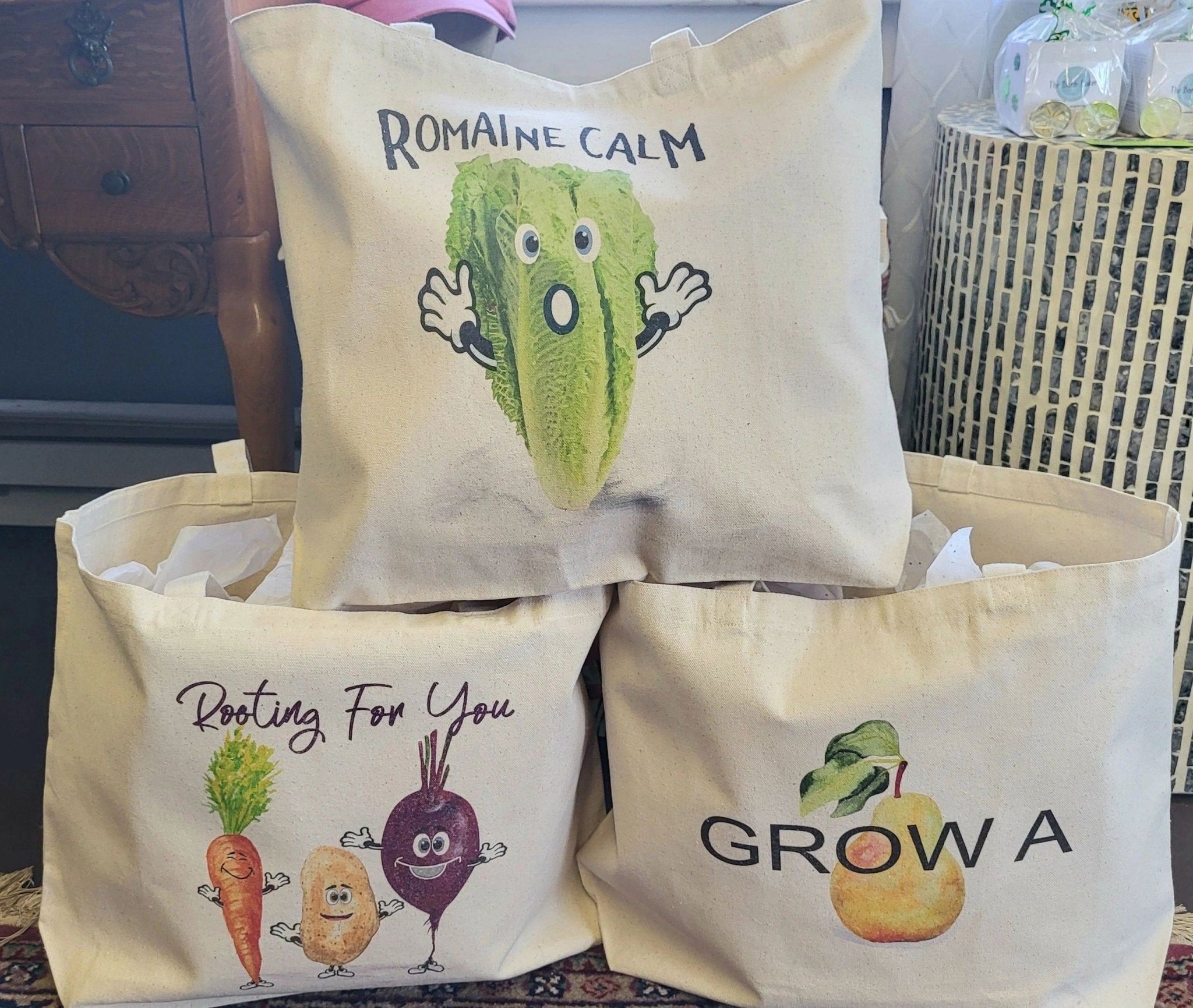 X - Large "Grow A Pear" Tote Bag - Potpourri Gift Shop