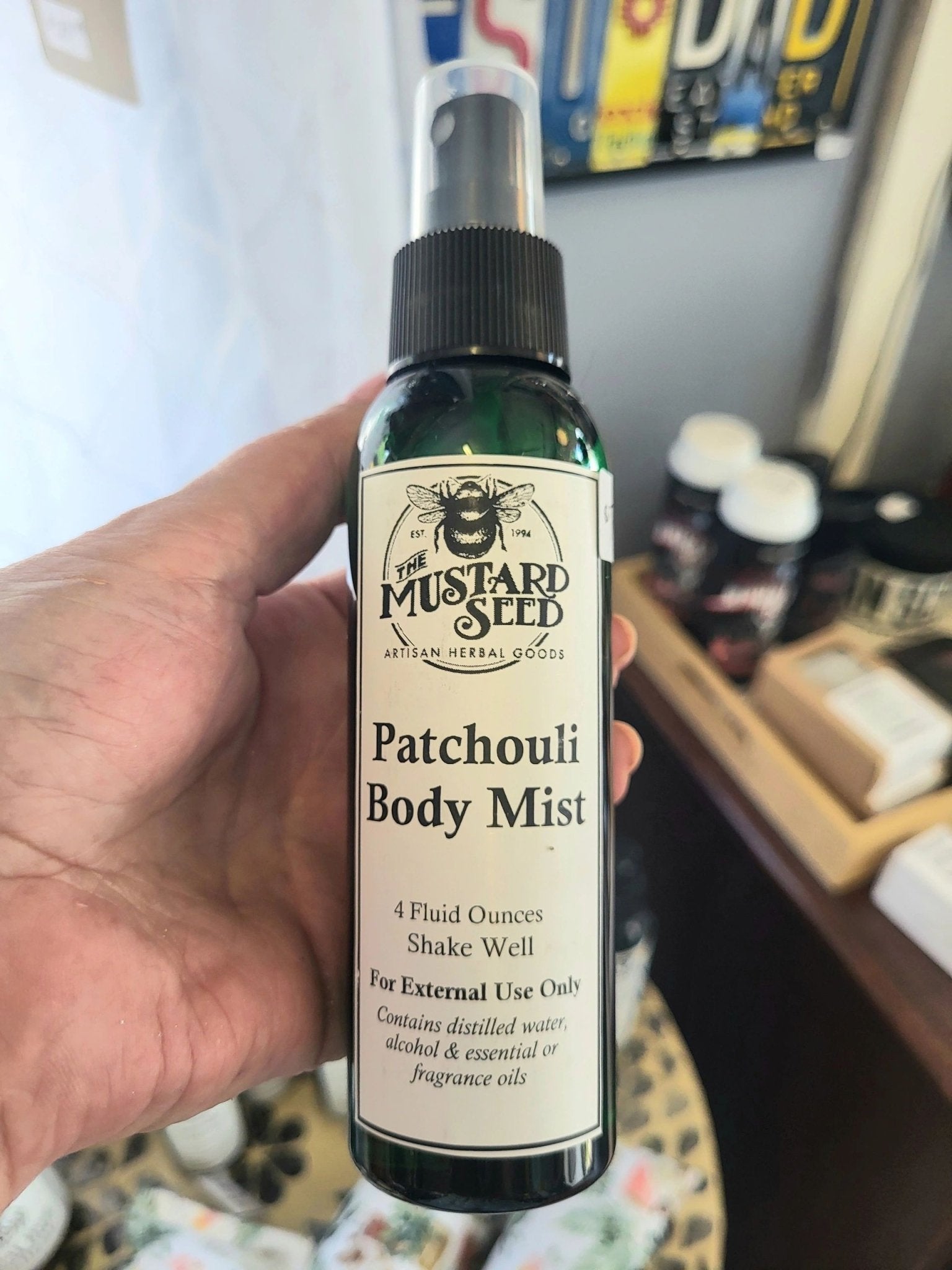 Patchouli Body Mist 4 oz. - Potpourri Gift Shop
