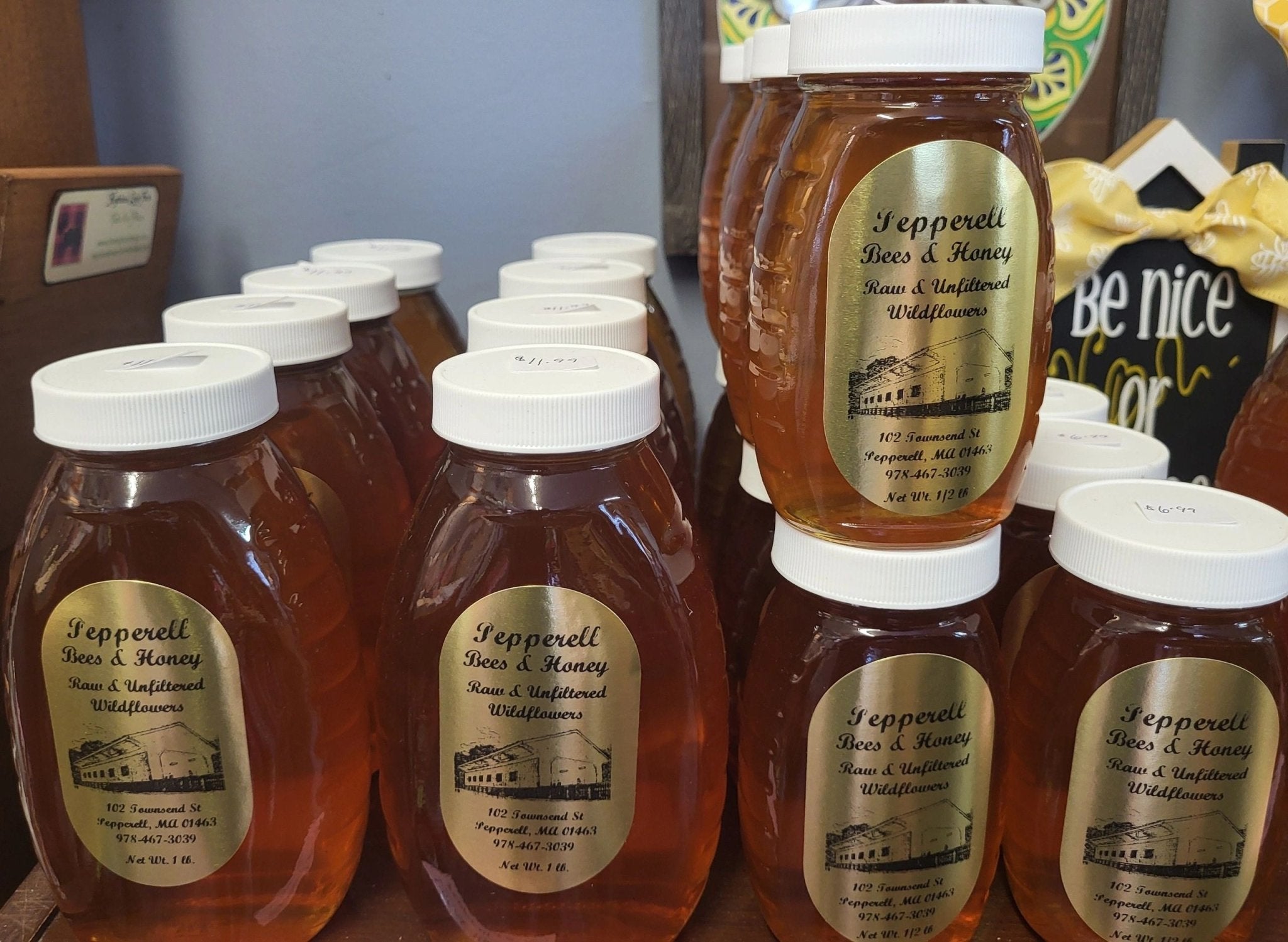 Local Raw Unfiltered Honey 1/2 lb. - Potpourri Gift Shop
