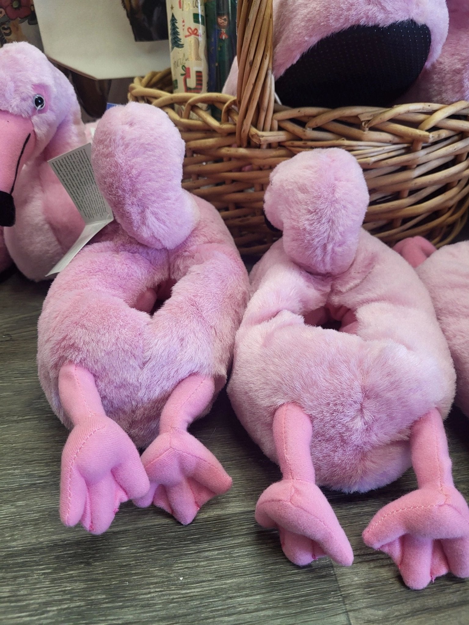 Flamingo Plushie Slippers Women's Size 5 - 7 - Potpourri Gift Shop