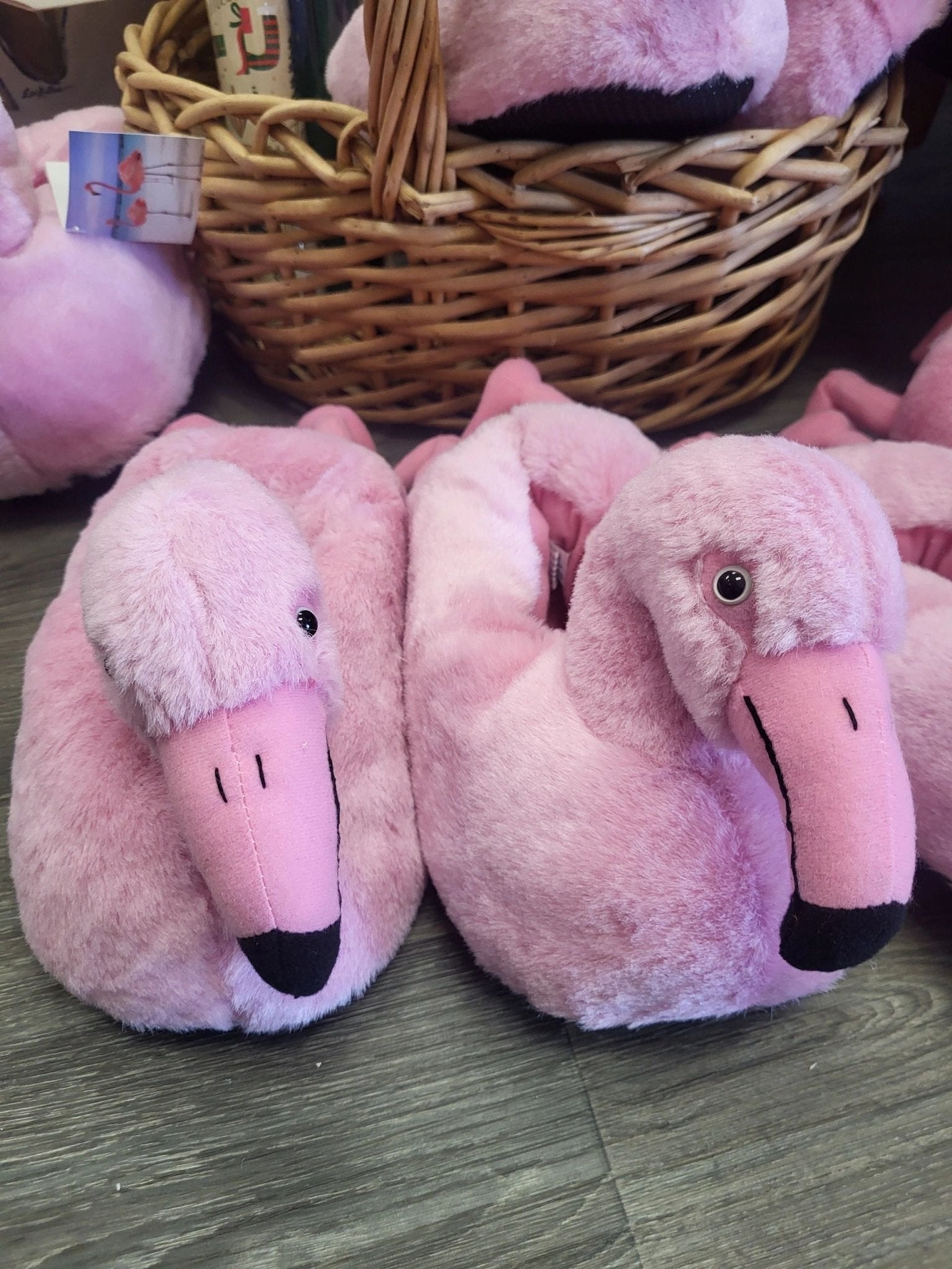 Flamingo Plushie Slippers Women's Size 5 - 7 - Potpourri Gift Shop