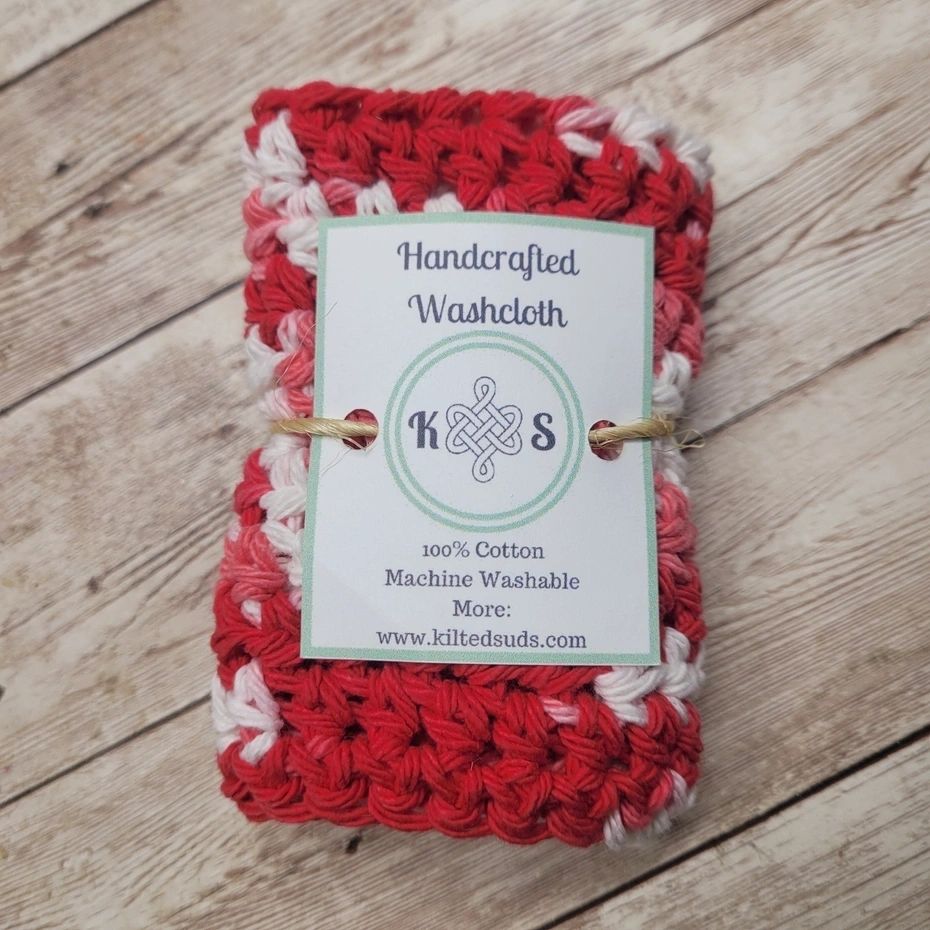 Multi Pink Cotton Washcloth - Potpourri Gift Shop