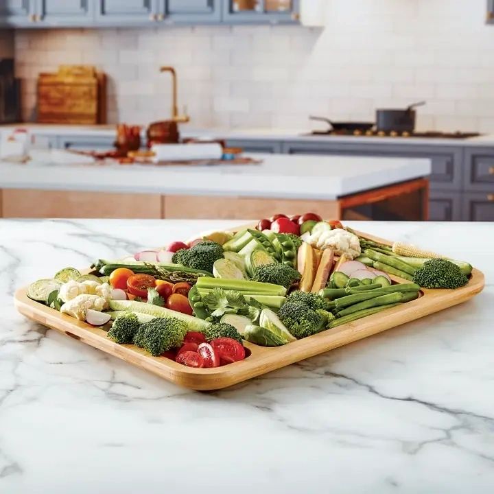 Make & Take Bamboo Charcuterie Board 12" x 16" with Lid - Potpourri Gift Shop