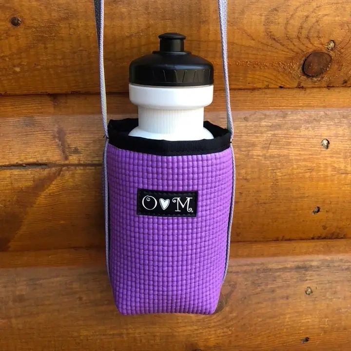 Cross Body Water Bottle Holder in Purple - Potpourri Gift Shop