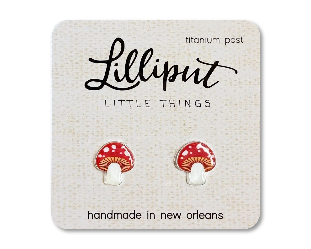 Mushroom Earrings - Potpourri Gift Shop