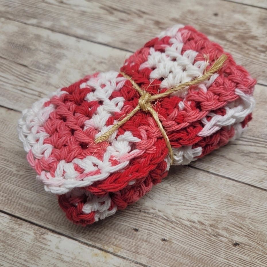 Multi Pink Cotton Washcloth - Potpourri Gift Shop