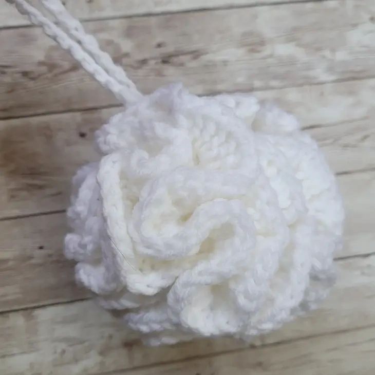 White Shower & Bath Puff - Potpourri Gift Shop