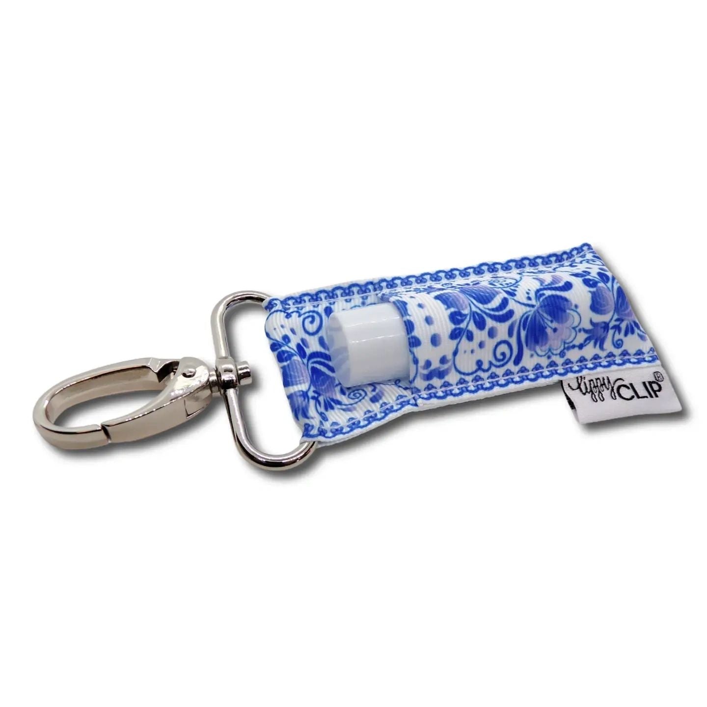 Blue Chinoiserie Lippyclip® Lip Balm Holder - Potpourri Gift Shop