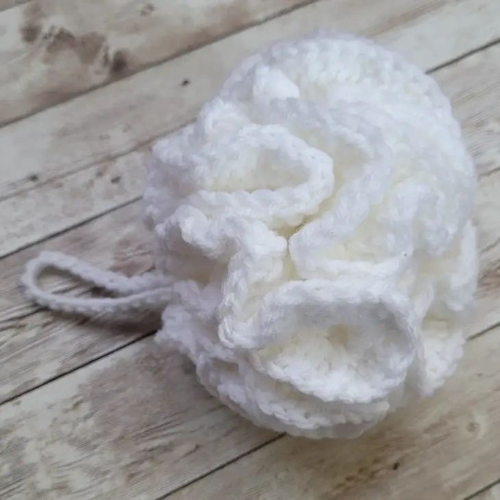 White Shower & Bath Puff - Potpourri Gift Shop