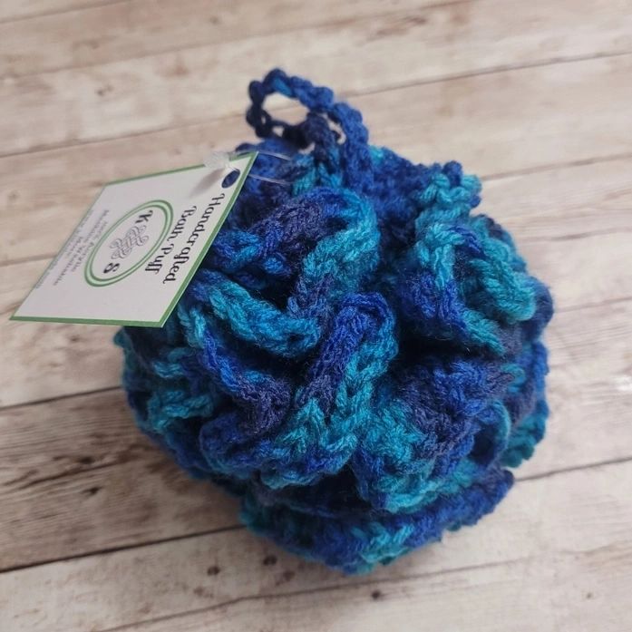 Ocean Blue Shower & Bath Puff - Potpourri Gift Shop