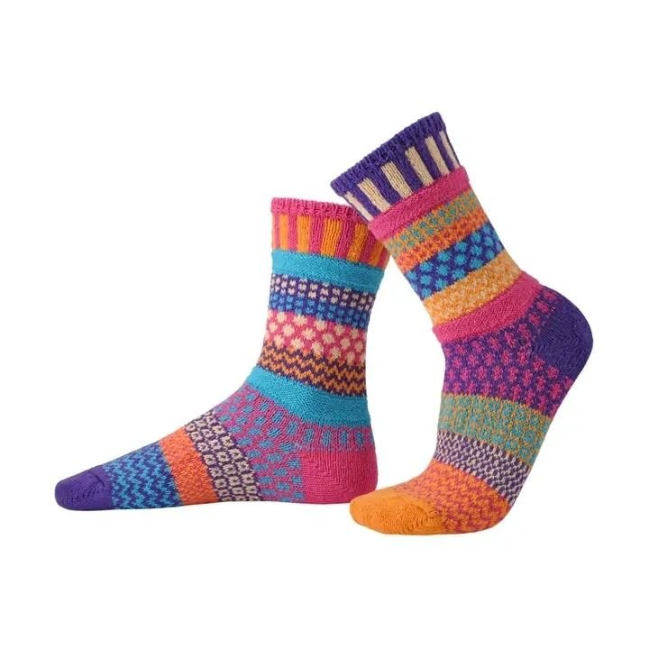 Rainbow Crew Socks | Medium (Women 8 - 10/ Men 7 - 9) - Potpourri Gift Shop