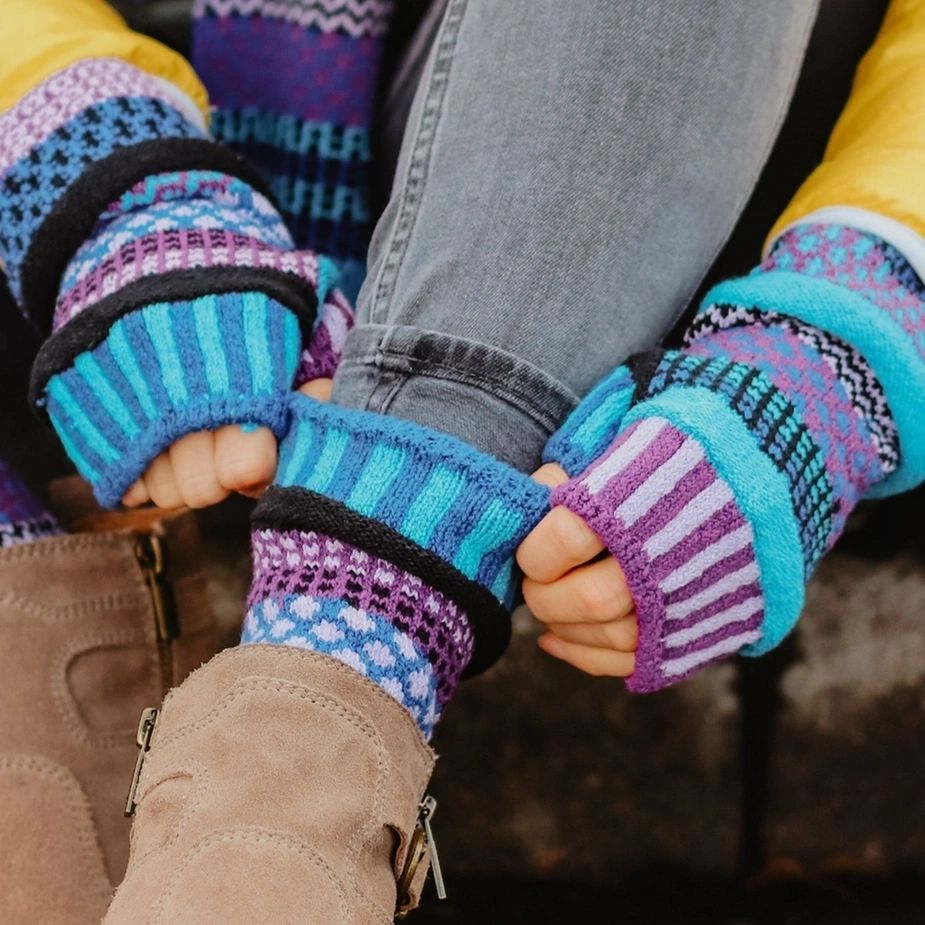 Fingerless Mittens - Raspberry - Potpourri Gift Shop