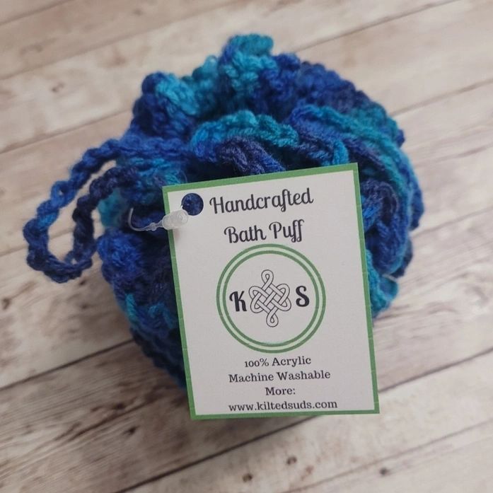 Ocean Blue Shower & Bath Puff - Potpourri Gift Shop