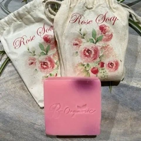 Organic Rose Soap in a Bag - Potpourri Gift Shop
