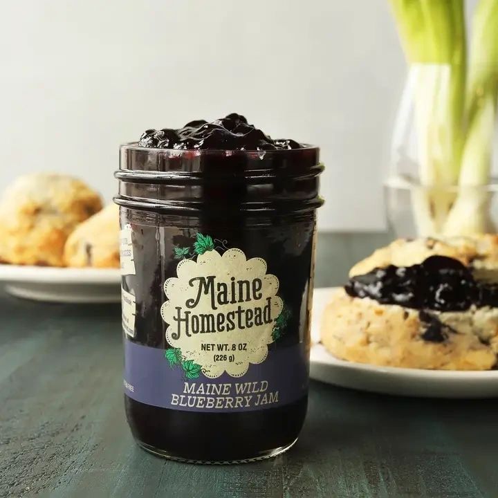 Maine Wild Blueberry Jam 8 oz. - Potpourri Gift Shop