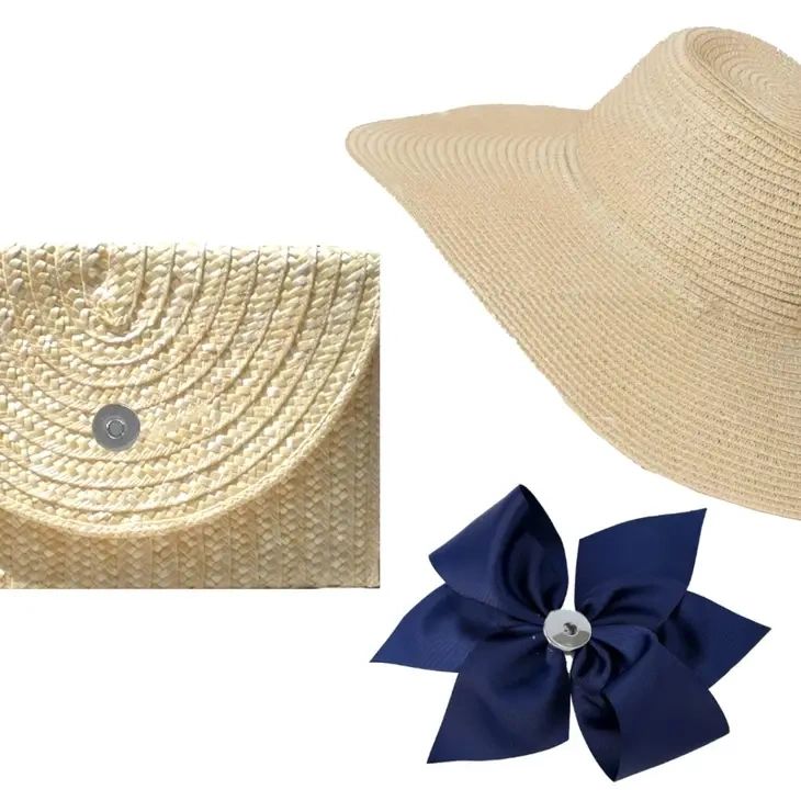 Navy Interchangeable Bow - Potpourri Gift Shop