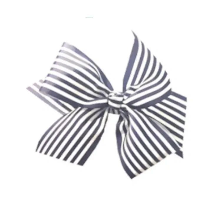 Navy/White Stripe Interchangeable Bow - Potpourri Gift Shop
