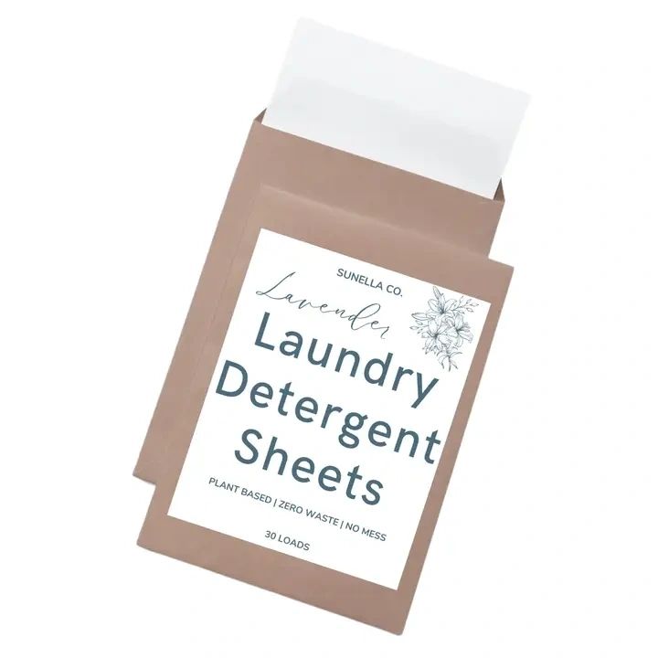 Natural Laundry Detergent Sheets - Fresh Linen Scent 30 ct. - Potpourri Gift Shop