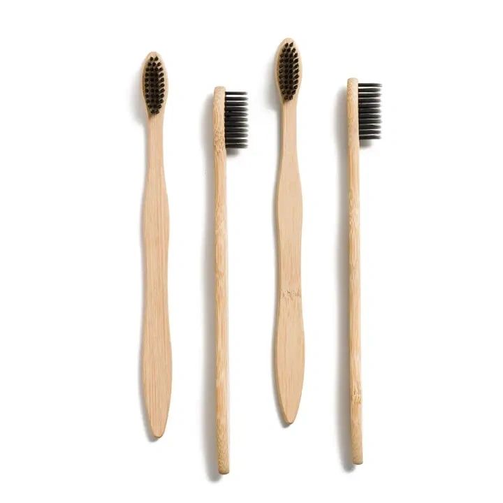 Charcoal - Infused Bamboo Toothbrush - Potpourri Gift Shop