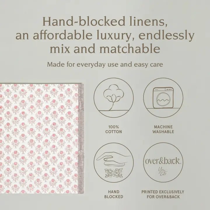 Artisan Hand - Blocked Placemats – 100% Cotton – Set of 4 - Potpourri Gift Shop