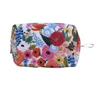 The Medium Dopp Kit Makeup Bag in Cream Floral - Potpourri Gift Shop