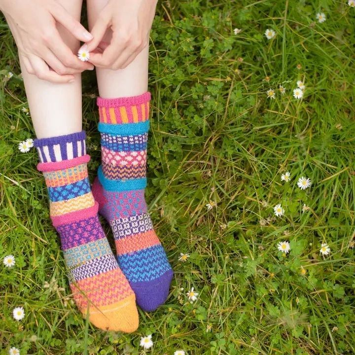 Rainbow Crew Socks | Medium (Women 8 - 10/ Men 7 - 9) - Potpourri Gift Shop