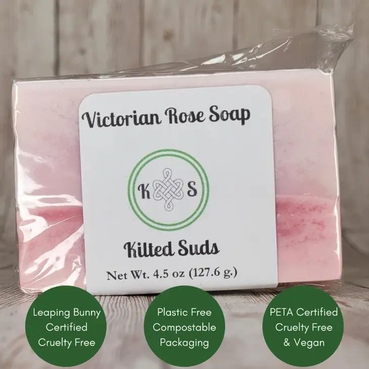 Victorian Rose Vegan Bar Soap - Potpourri Gift Shop