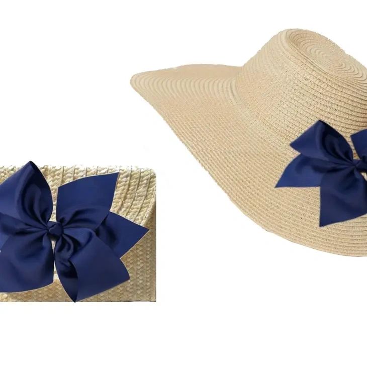 Navy/White Stripe Interchangeable Bow - Potpourri Gift Shop