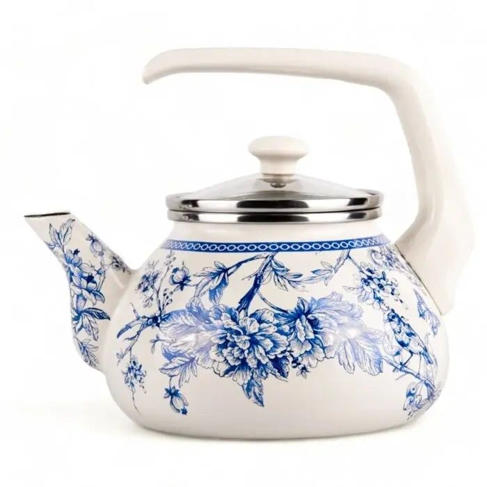 Bird of Paradise Enamel Kettle 2.3 qt. - Potpourri Gift Shop