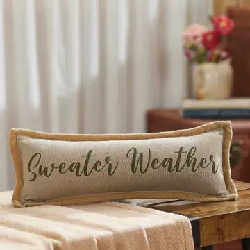 Sweater Weather Farmhouse Throw Pillow 5x15 - Potpourri Gift Shop