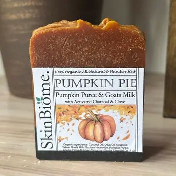 Organic Pumpkin Pie Goats' Milk Soap Bar - Potpourri Gift Shop