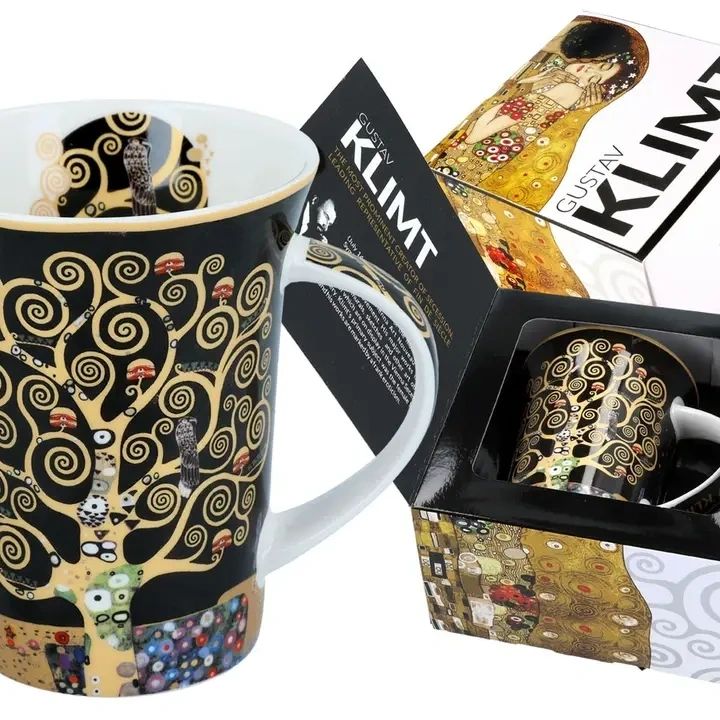 The Tree of LIfe by G. Klimt Porcelain Mug in a Gift Box - Potpourri Gift Shop