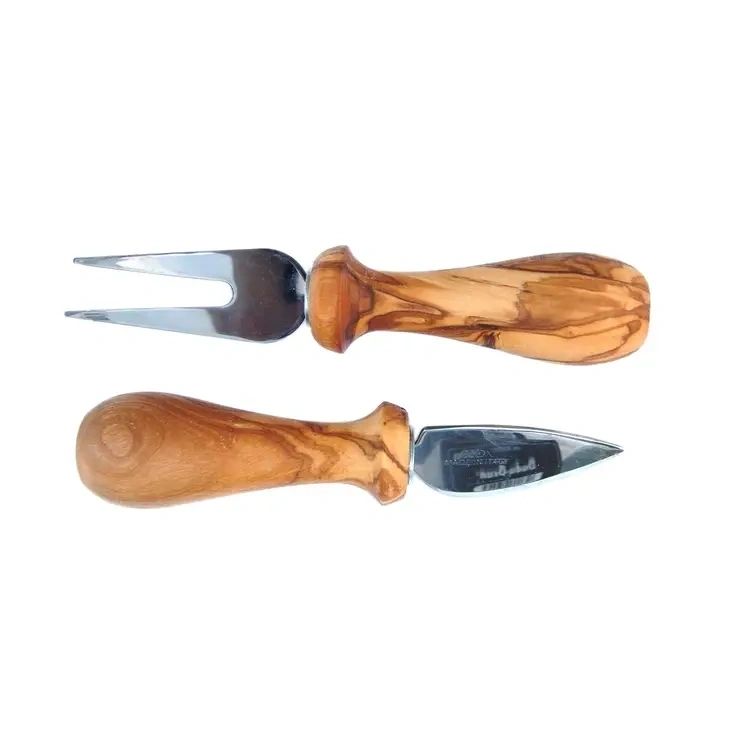 2 - piece Cheese Cutlery Set with Olive Wood Handle - Potpourri Gift Shop