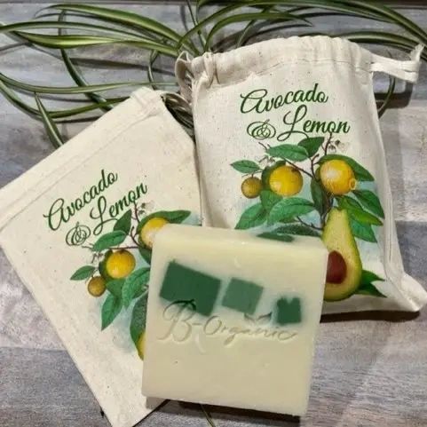 Organic Avocado & Lemon Soap in a Bag - Potpourri Gift Shop