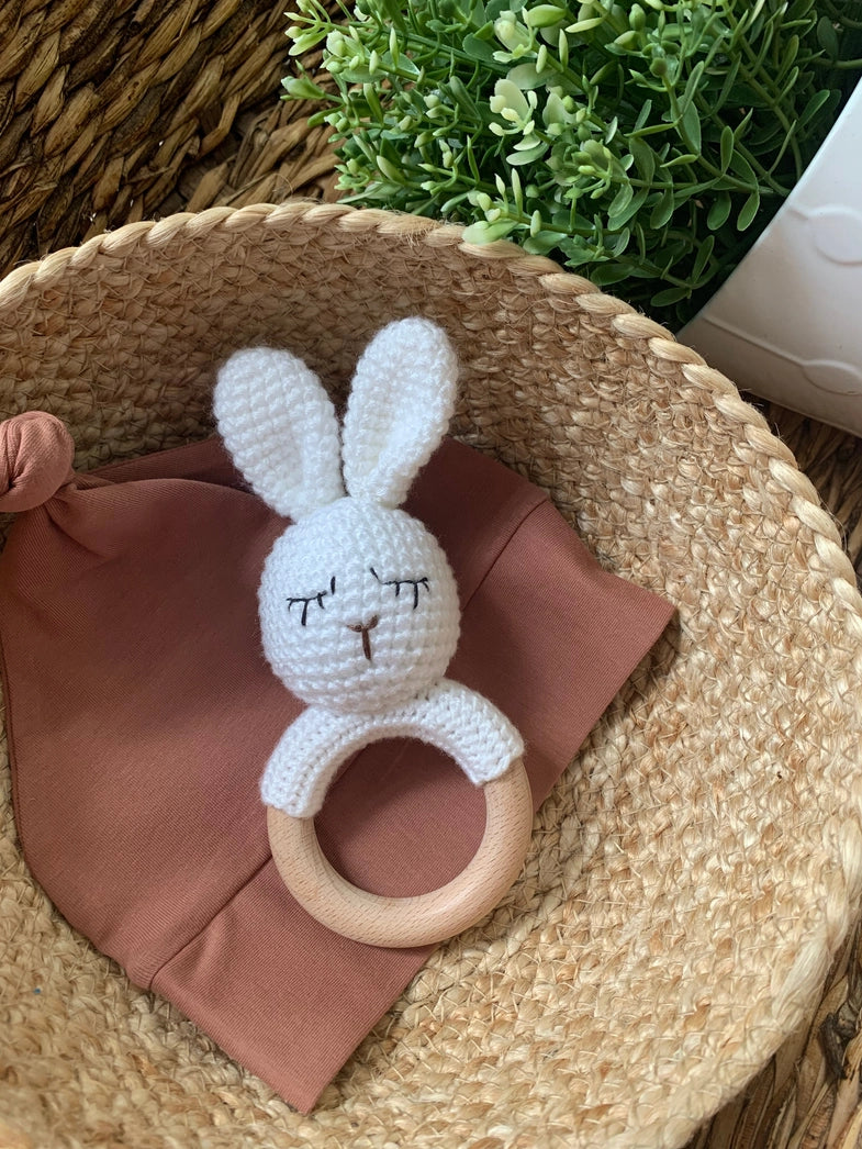 Baby Rattle, Bunny, Non-toxic