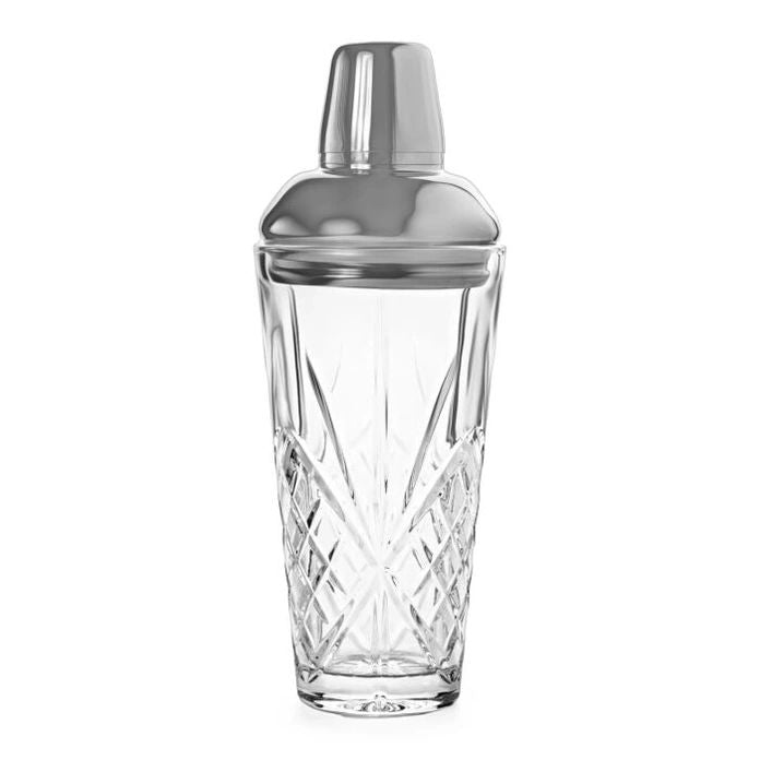 Vintage Glass Shaker with Stainless Steel Sealing Cap 15 fl.oz. - Potpourri Gift Shop