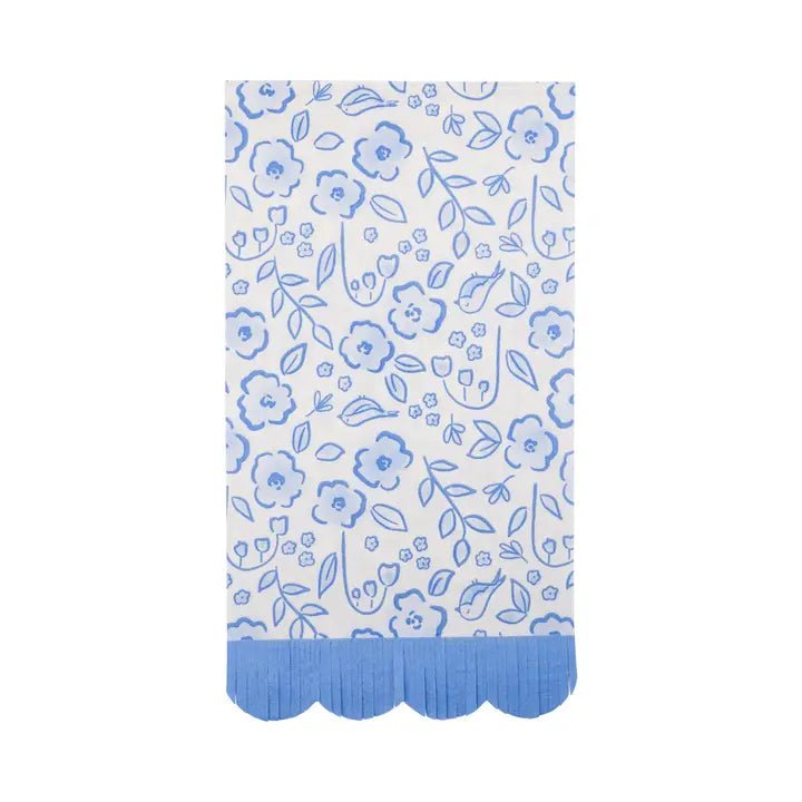 Floral Scatter Fringe Paper Guest Napkin - Potpourri Gift Shop