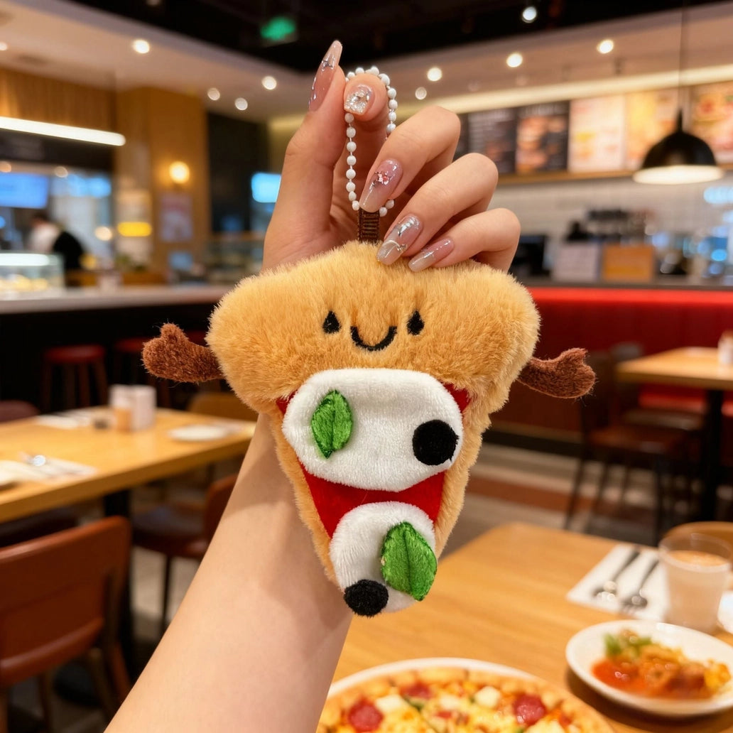 Plush Margherita Pizza Accessory Toy