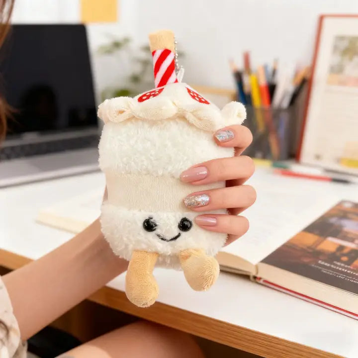 Plush White Birthday Cake Accessory Toy