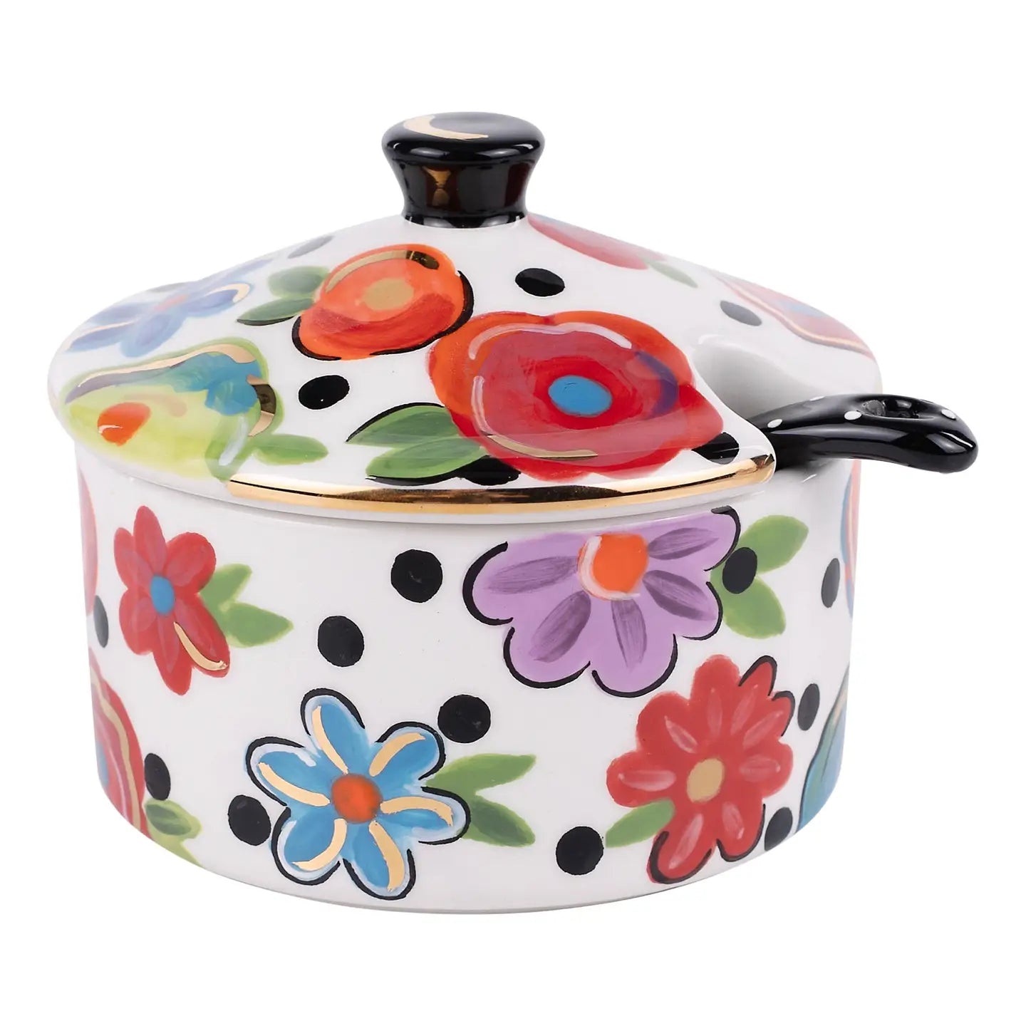 Polka Dot Flower Salt Dish - Potpourri Gift Shop