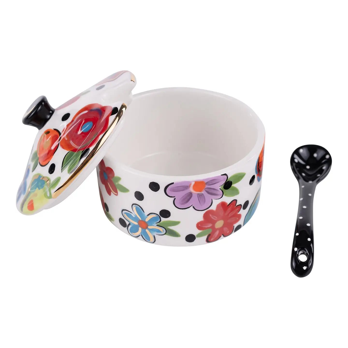 Polka Dot Flower Salt Dish - Potpourri Gift Shop