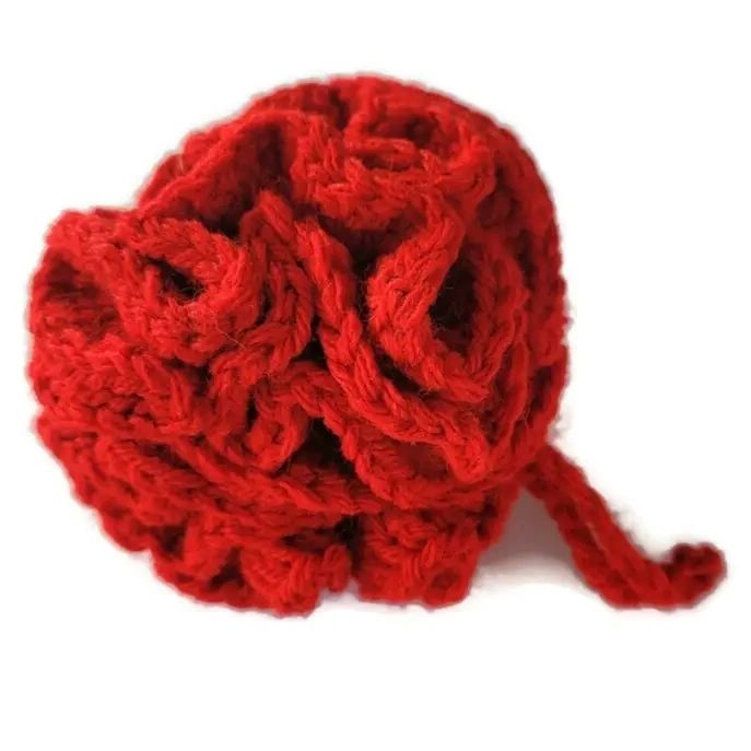 Red Shower & Bath Puff - Potpourri Gift Shop