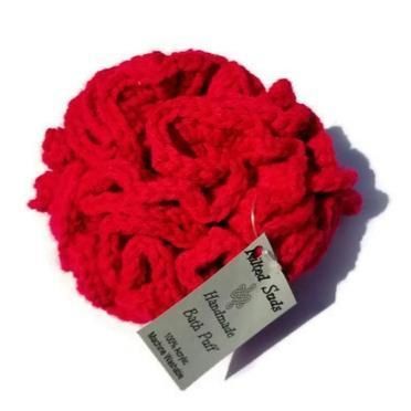 Red Shower & Bath Puff - Potpourri Gift Shop
