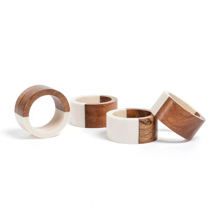 Resin Napkin Rings – Set of 4 - Potpourri Gift Shop